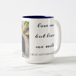GREAT MOTHER MARCH "Love me but leave me wild" Mug ツートーンマグカップ