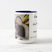 GREAT MOTHER MARCH "Love me but leave me wild" Mug ツートーンマグカップ (中央)