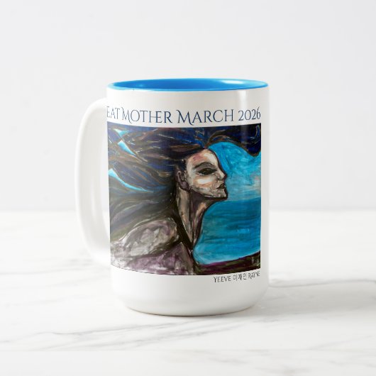GREAT MOTHER MARCH Mermaid Mug ツートーンマグカップ (正面左)