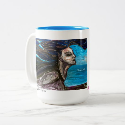 GREAT MOTHER MARCH Mermaid Mug ツートーンマグカップ (正面左)