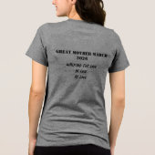 GREAT MOTHER MARCH "Unstoppable" T-Shirt Tri-Blend トライブレンドＴシャツ (裏面)