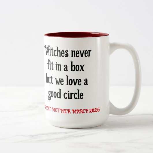 GREAT MOTHER MARCH Witchy Mug ツートーンマグカップ (右)