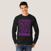 Great Nana Grandma Mothers Day Letter Print Tシャツ (正面フル)