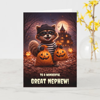 Great Nephew or Grandnephew Happy Halloween Cute カード