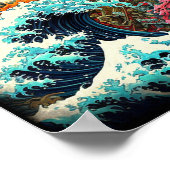 Great Night Japanese Dragon ポスター (角)