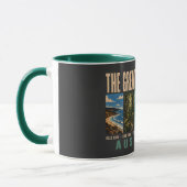 Great Ocean Road Australia Landmarks Illustration マグカップ (左)