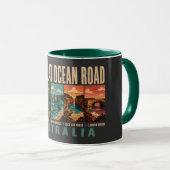 Great Ocean Road Australia Landmarks Illustration マグカップ (正面右)