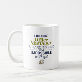 Great Office Manager Personalized Name Gift コーヒーマグカップ