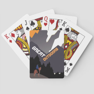 Great Outdoors Retro Montana Travel Advert Art トランプ