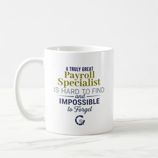 Great Payroll Specialist Personalized Name Gift コーヒーマグカップ (左)