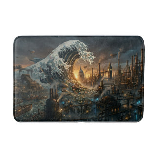Great Plastic Trash Wave - Steampunk Bath Mat バスマット
