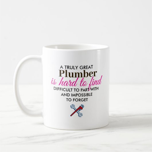 Great Plumber Personalized Name Gift コーヒーマグカップ (左)
