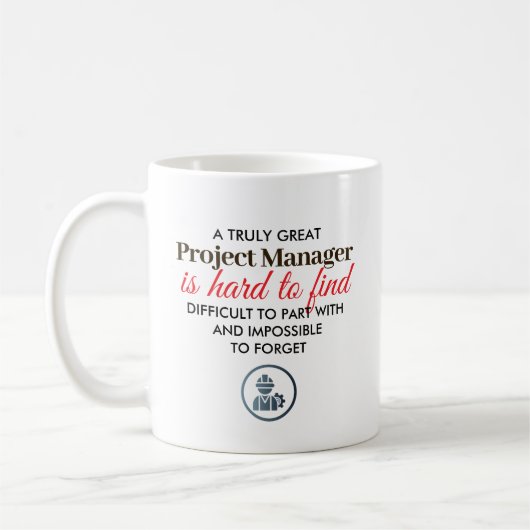 Great Project Manager Personalized Name Gift コーヒーマグカップ (左)