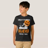 Great Pumpkin Believer Halloween Fun Graphic  Tシャツ (正面フル)