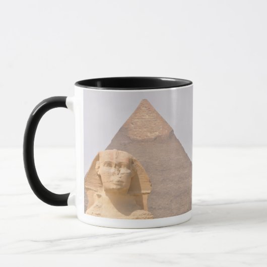 Great Pyramid of Giza Egypt Sphinx Monument Desert マグカップ (左)