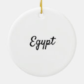 Great Pyramids of Giza under clear blue, Egypt セラミックオーナメント (裏面)