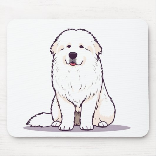 Great Pyrenees マウスパッド (正面)