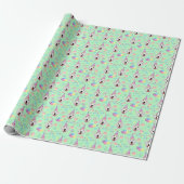 Great Pyrenees Birthday Gift Wrapping Paper Green ラッピングペーパー (アンロールド)