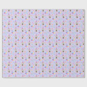 Great Pyrenees Birthday Gift Wrapping Paper Purple ラッピングペーパー (フラット)