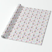 Great Pyrenees Birthday Gift Wrapping Paper White ラッピングペーパー (アンロールド)