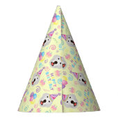 Great Pyrenees Birthday Party Hat Yellow パーティーハット (裏面)