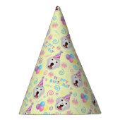 Great Pyrenees Birthday Party Hat Yellow パーティーハット (右)
