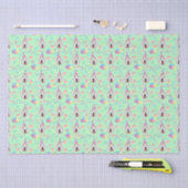 Great Pyrenees Birthday Tissue Paper in Green 薄葉紙 (クラフト)