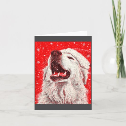 Great Pyrenees Christmas  カード (正面)