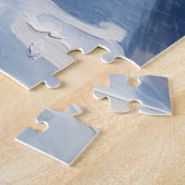 Great Pyrenees Christmas Red Truck Holiday ジグソーパズル (側面)