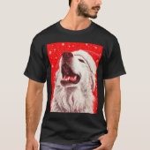 Great Pyrenees Christmas  Tシャツ (正面)