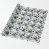 Great Pyrenees Christmas Wrapping Paper ラッピングペーパー (アンロールド)