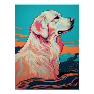 Great Pyrenees Dog 001 - Bruno Pokopen ポスター