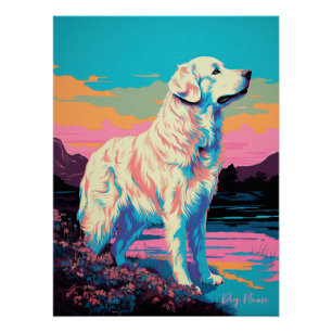Great Pyrenees Dog 002 - Bruno Pokopen ポスター
