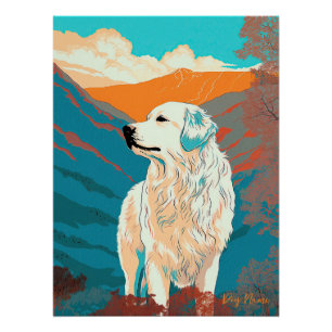 Great Pyrenees Dog 003 - Bruno Pokopen ポスター