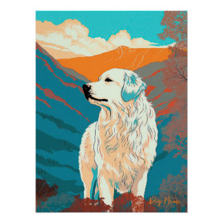 Great Pyrenees Dog 003 - Bruno Pokopen ポスター