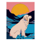Great Pyrenees Dog 004 - Bruno Pokopen ポスター (正面)