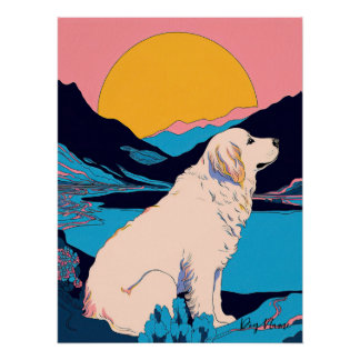 Great Pyrenees Dog 004 - Bruno Pokopen ポスター