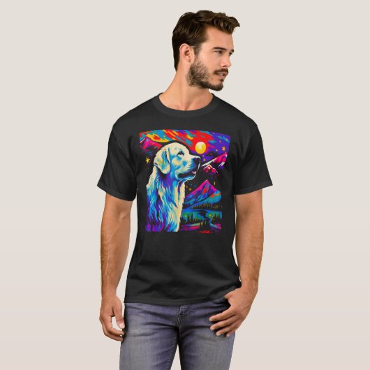 Great Pyrenees Dog Art Tシャツ (正面フル)
