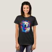 Great Pyrenees Dog DJ Music Tシャツ (正面フル)