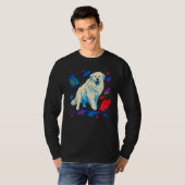 Great Pyrenees  Dog in Space Tシャツ (正面フル)
