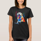 Great Pyrenees Dog Piano Tシャツ (正面)