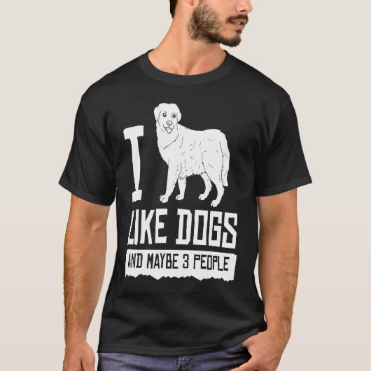 Great Pyrenees Dog Puppies Owner Tシャツ (正面)