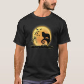 Great Pyrenees Dog Scary And Moon Halloween Costu Tシャツ (正面)