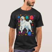 Great Pyrenees Dog Space Tシャツ (正面)
