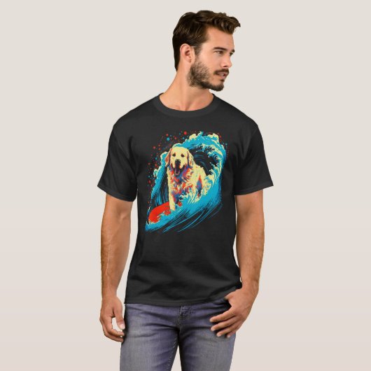 Great Pyrenees Dog Surf Tシャツ (正面フル)