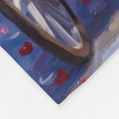 Great Pyrenees Dog Valentine's Day フリースブランケット (角)