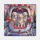 Great Pyrenees Dog Valentine's Day  マグネット (正面)
