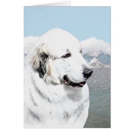 Great Pyrenees Painting - Original Dog Art (正面)