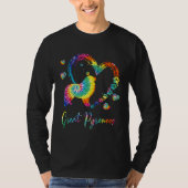 Great Pyrenees Tie Dye Rainbow Dog Tシャツ (正面)