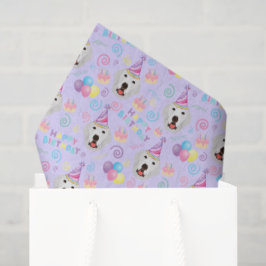 Great Pyrenees Tissue Paper in Purple 薄葉紙